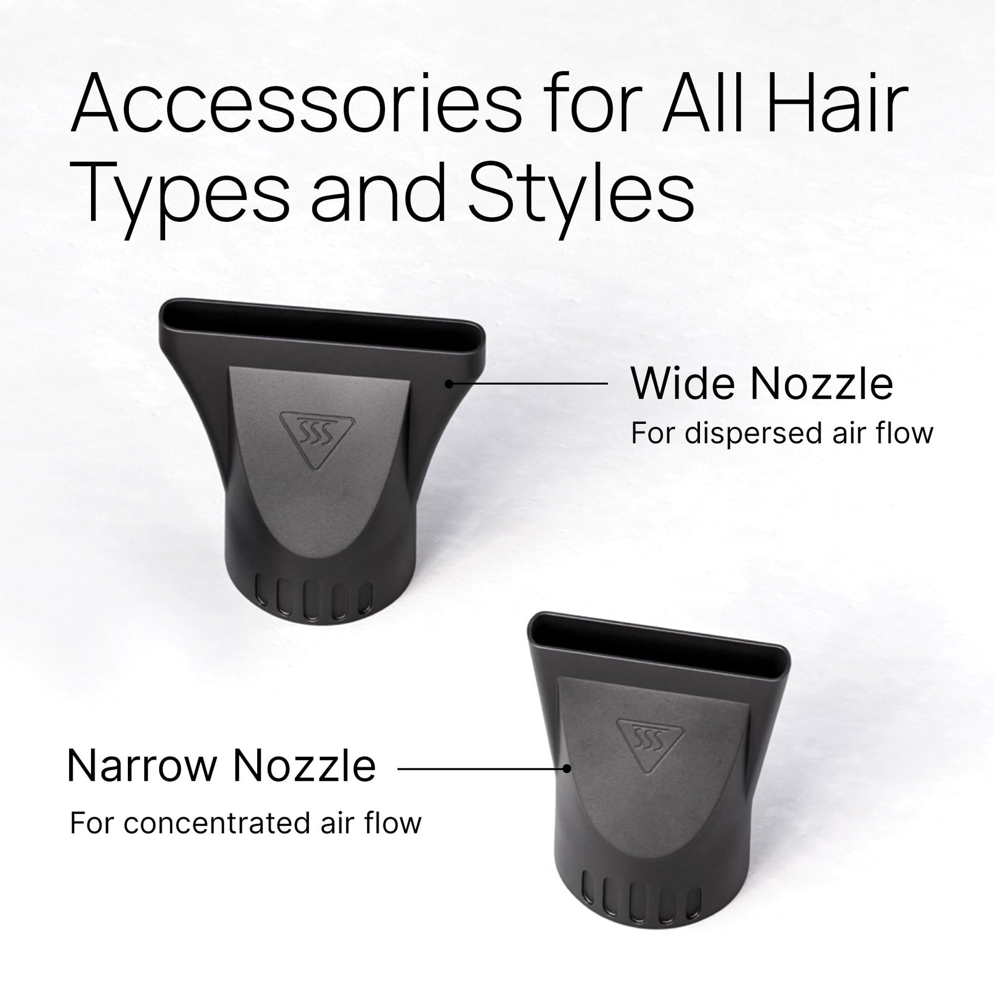TREZORO lightweight professional hair dryer showing the ergonomic handle design