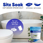 Resealable BPA free pouch of Better Bath Better Body sitz salt