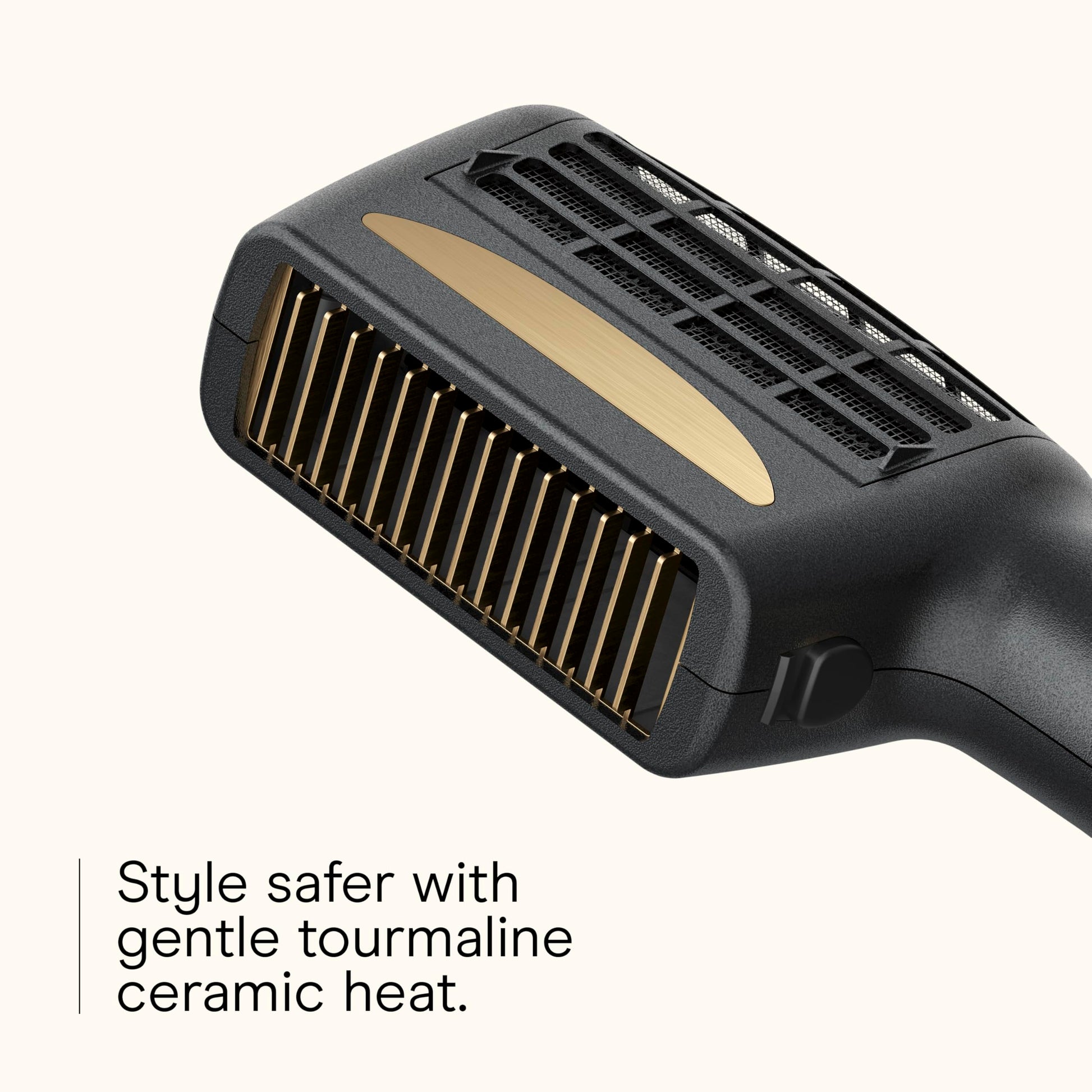 Infinitipro By Conair hair styler displaying the dual-row straightening comb accessory for sleek hair