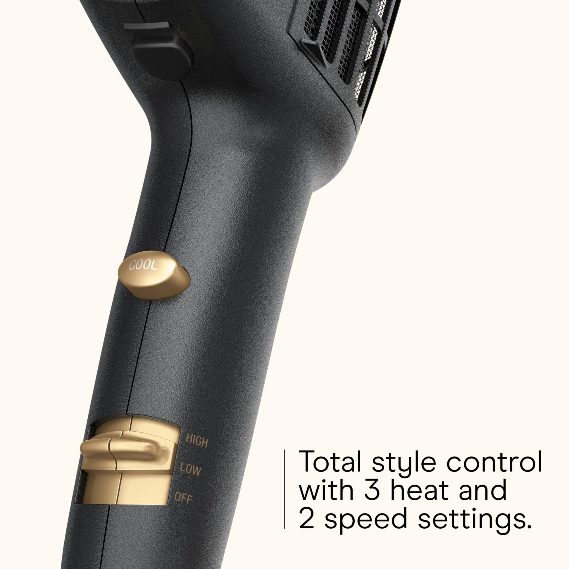 Conair 3-in-1 styling system with the wide-tooth thermal comb attachment for detangling coarse hair