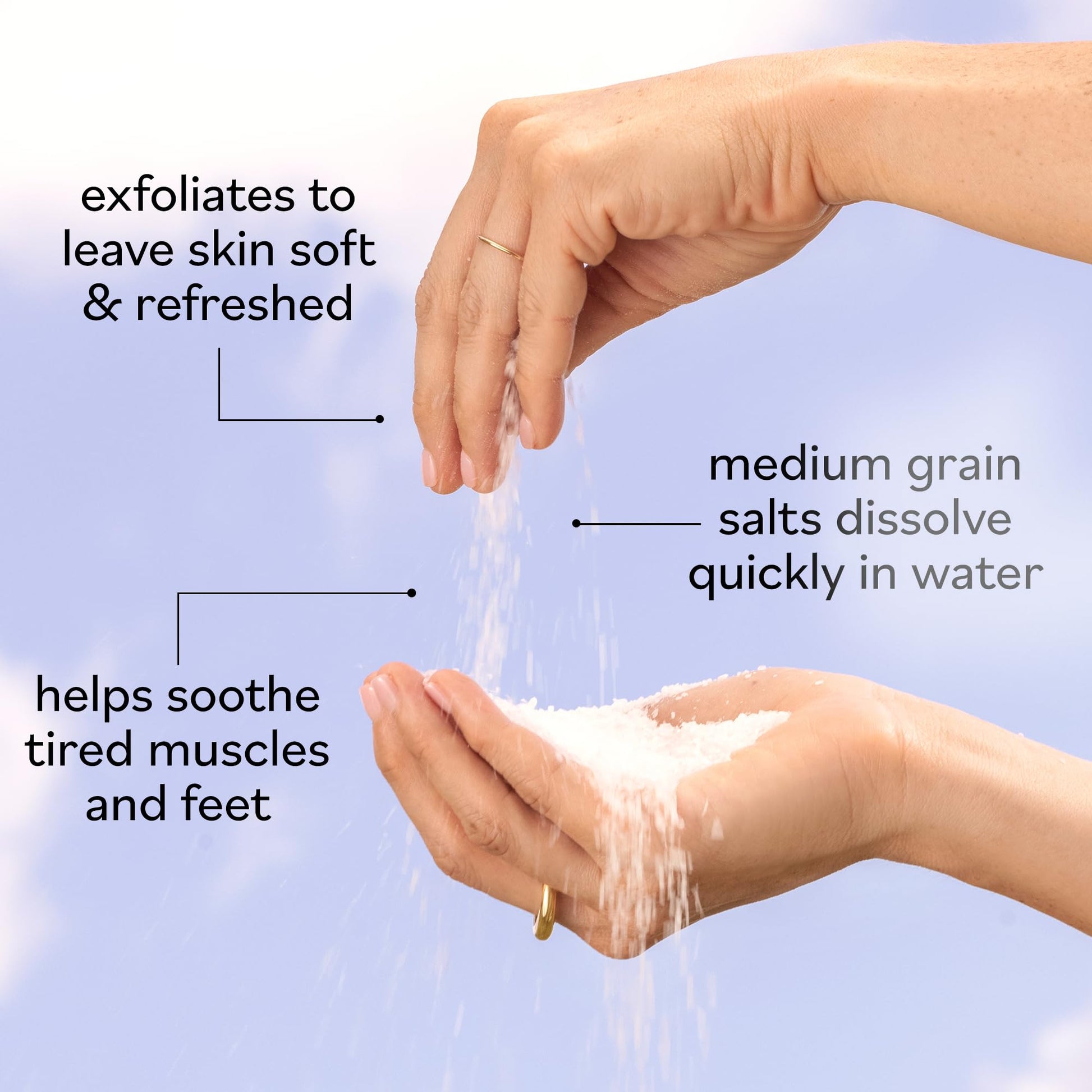 Person enjoying a relaxing bath with Epsom salts