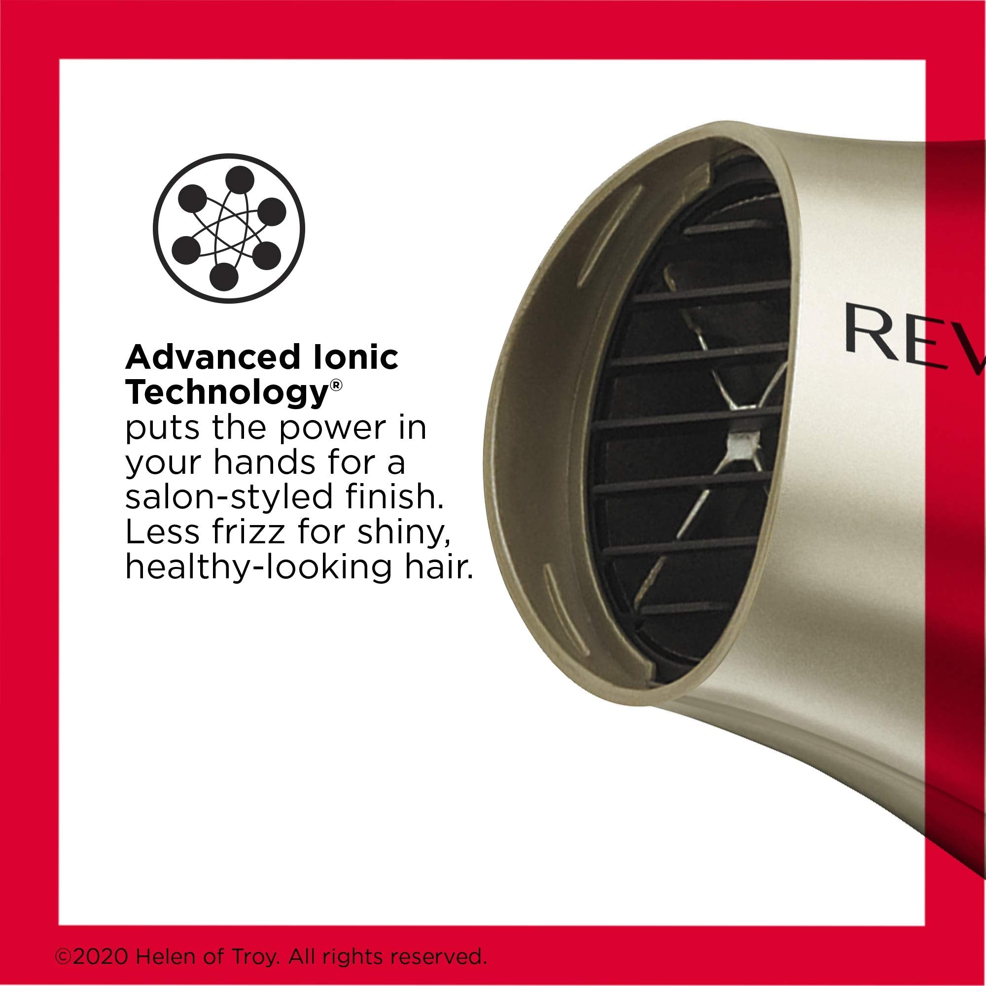 Revlon portable travel blow dryer with handle folded down for storage