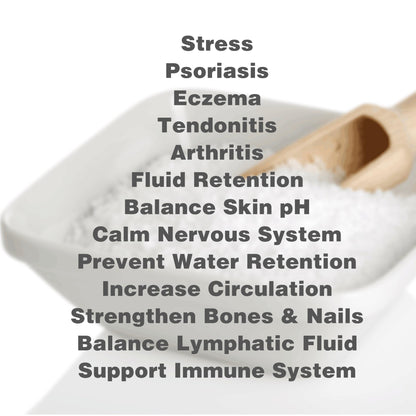 One With Nature bath salt texture in hand for exfoliation