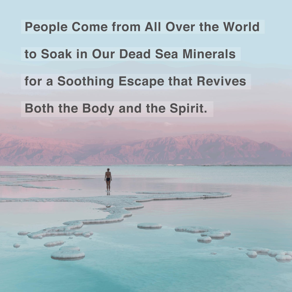 One With Nature Dead Sea salt ingredients label showing 100% purity