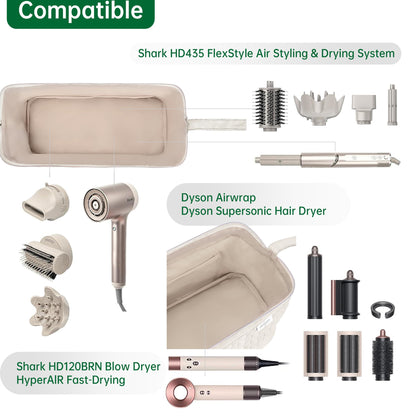 KarSyon storage case for styling wands placed neatly on a modern vanity counter.