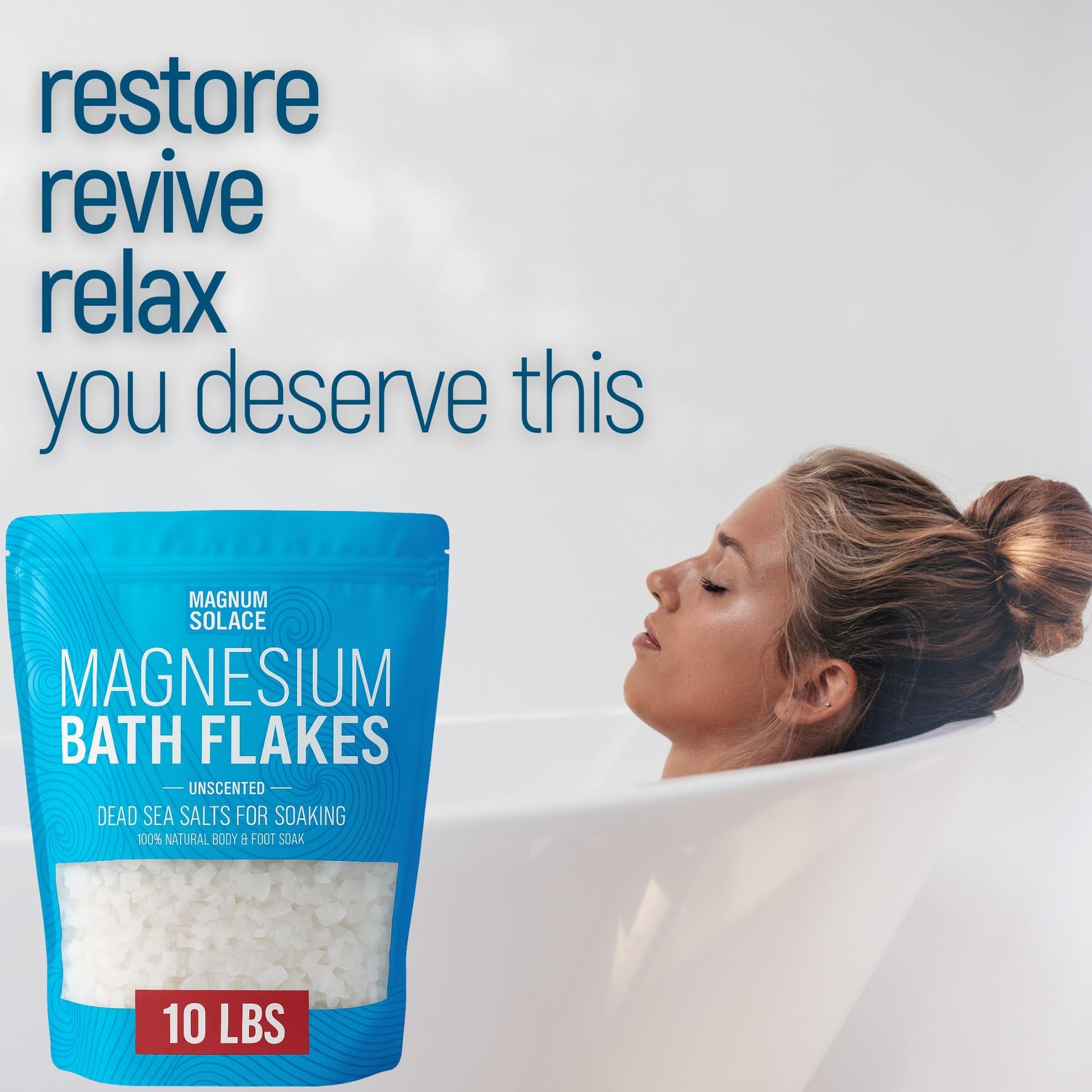 Magnum Solace Dead Sea magnesium flakes texture