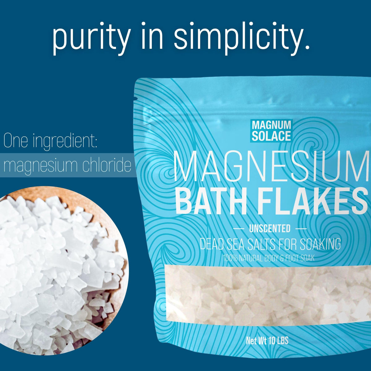 Natural mineral bath soak for home spa experience