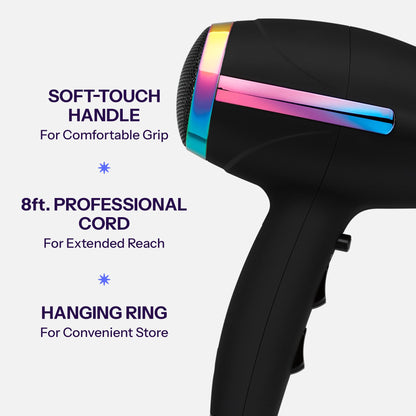 Authentic HOT TOOLS ceramic hair dryer packaging displaying product features and 1875 watts specification