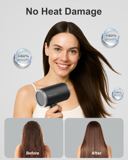 Side profile of portable Annlary 1800W hair dryer