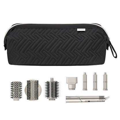 Leudes travel carrying case doctor bag wide opening with clear internal zipper pockets.