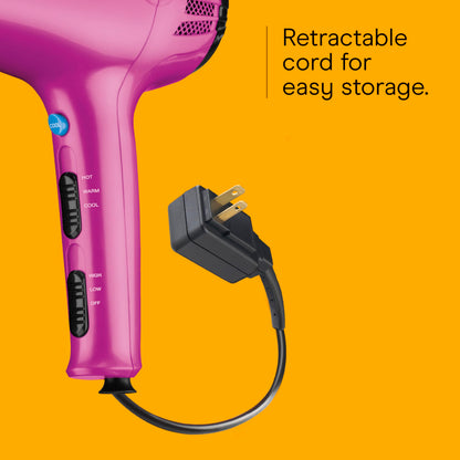 Conair cord keeper hair dryer rear view showing removable filter