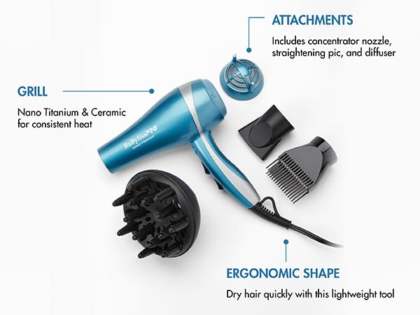 Packaging box of the premium salon-grade nano titanium corded styling tool