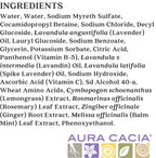 Aura Cacia aromatherapy bubble bath packaging angle shot