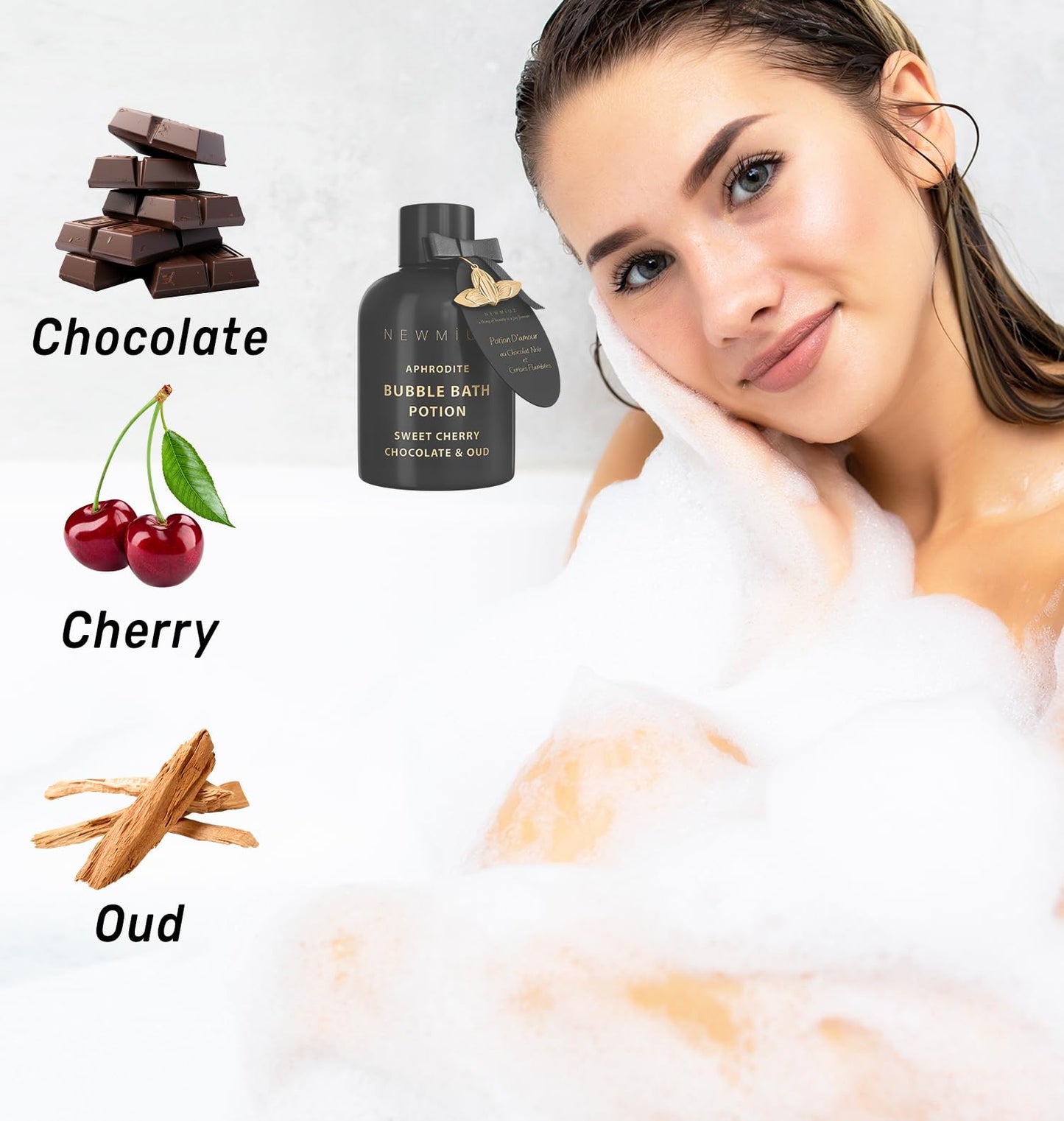 New Miuz Aphrodite bubble bath for romantic spa bath