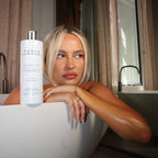 Rose And Caramel Purity Self Tan Removing Bubble Bath lifestyle application