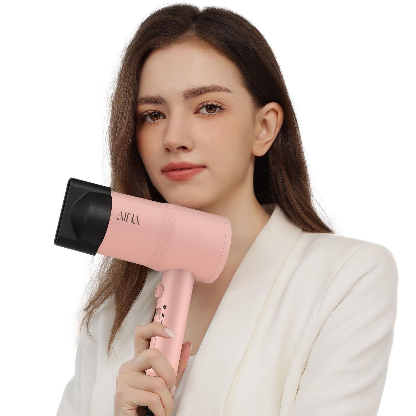 AINA hair dryer with ALCI safety plug extension cord spread out