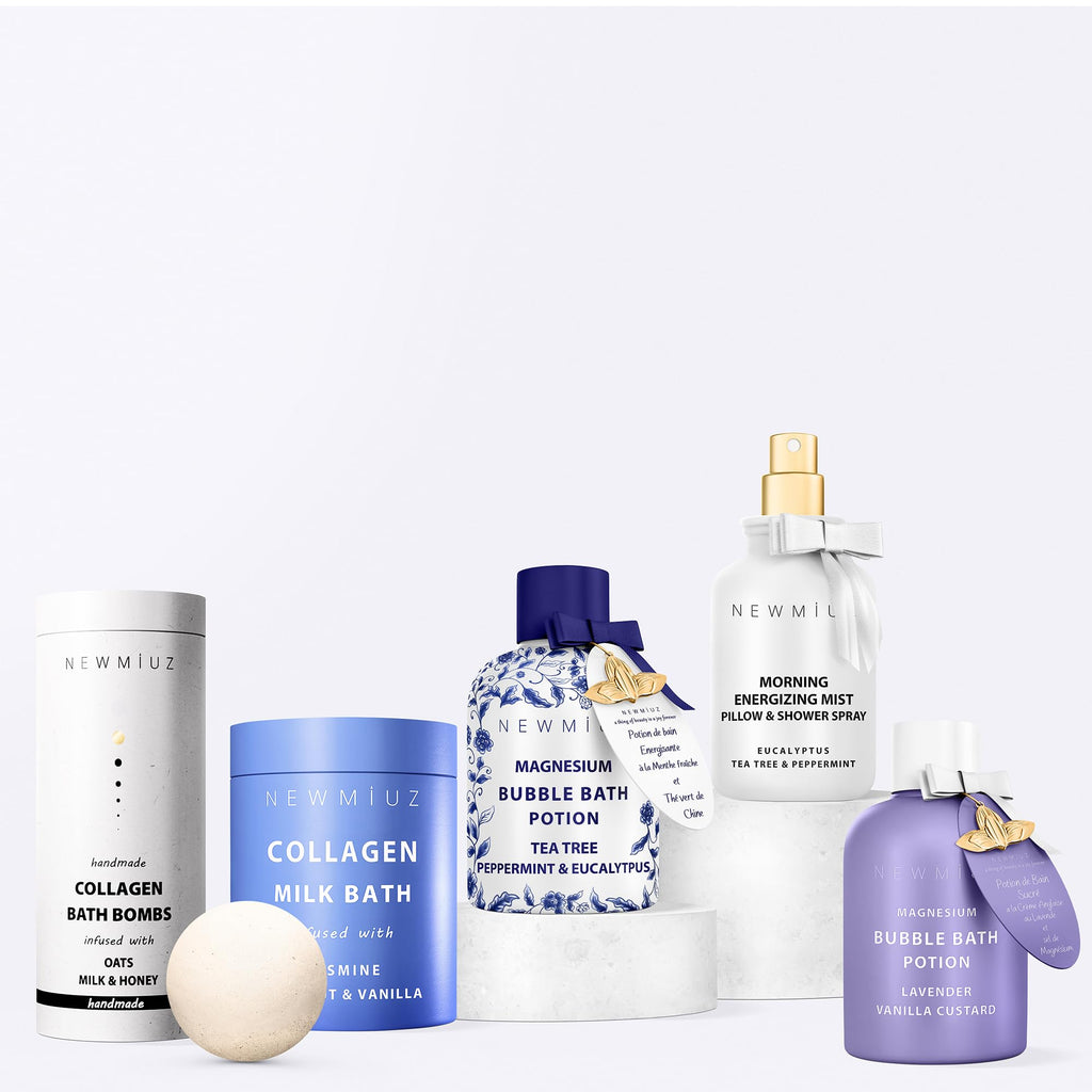 New Miuz magnesium bath potion lifestyle application shot
