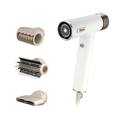 Shark ionic hair styler detailing the cool shot button interface