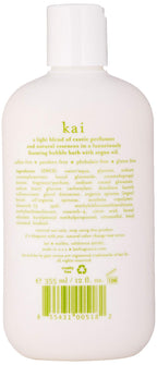 Kai Bathing Bubbles 12 fluid ounce bottle lifestyle product display.