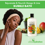 Urban Hydration Mango and Lime Bubble Bath cap and pump design