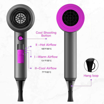 Slopehill compact travel blow dryer showcasing ergonomic handle design