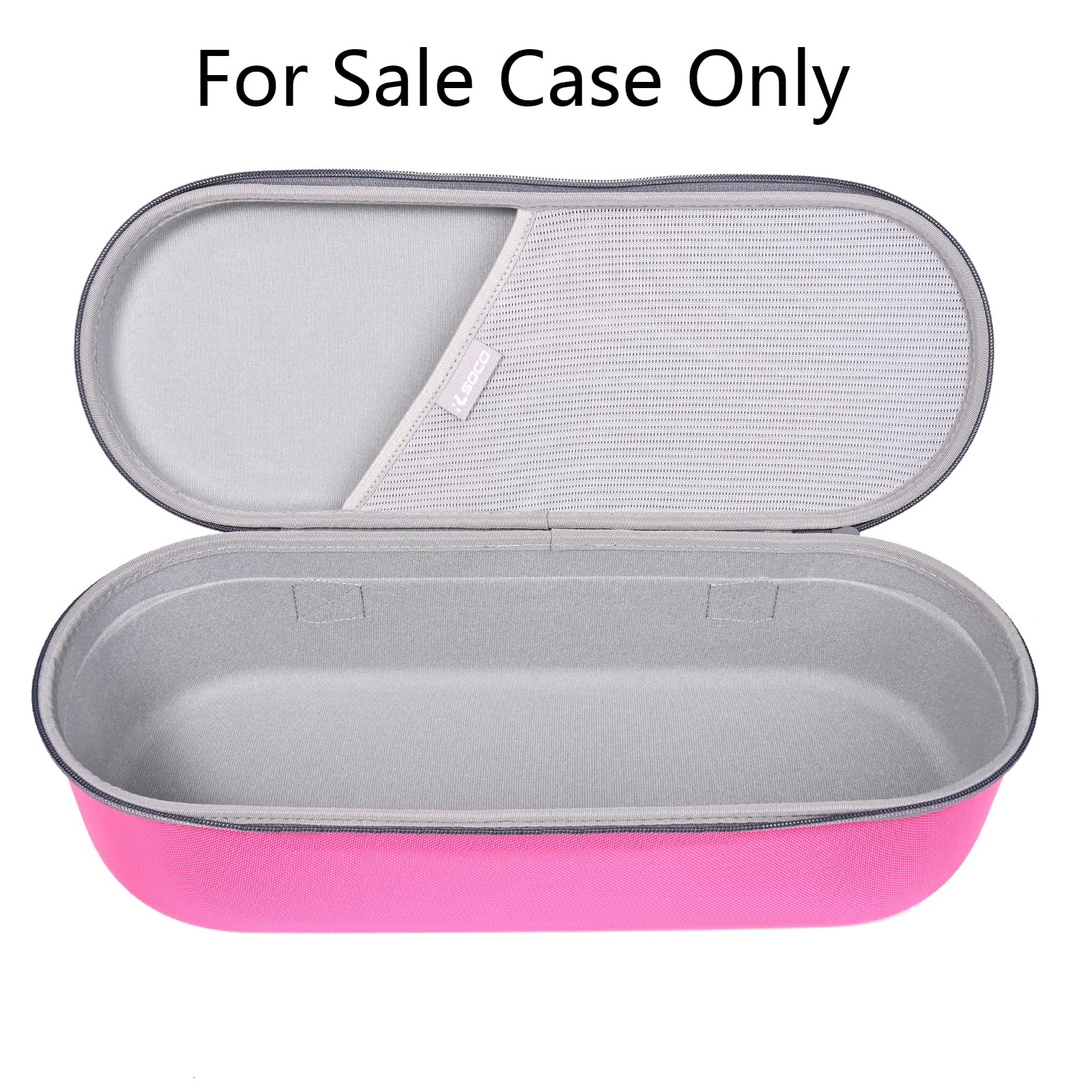 RLSOCO travel case interior view displaying custom molded compartments for hair dryer attachments