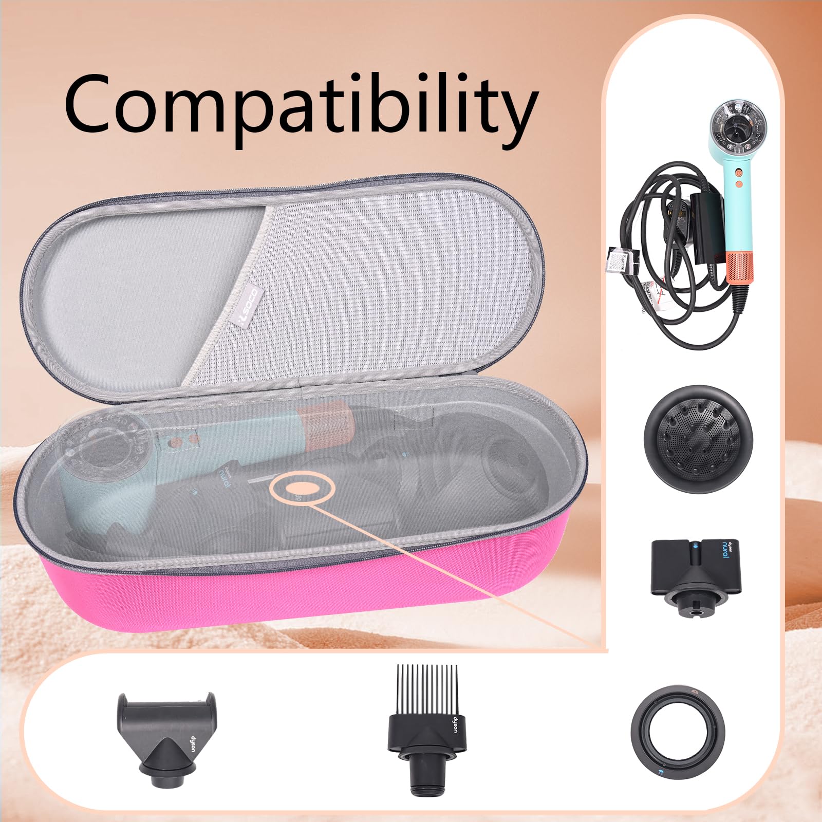 RLSOCO shockproof case side perspective demonstrating the durable thick density EVA protection layers