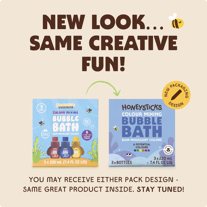 Close up of Honeysticks plant based bubble bath texture