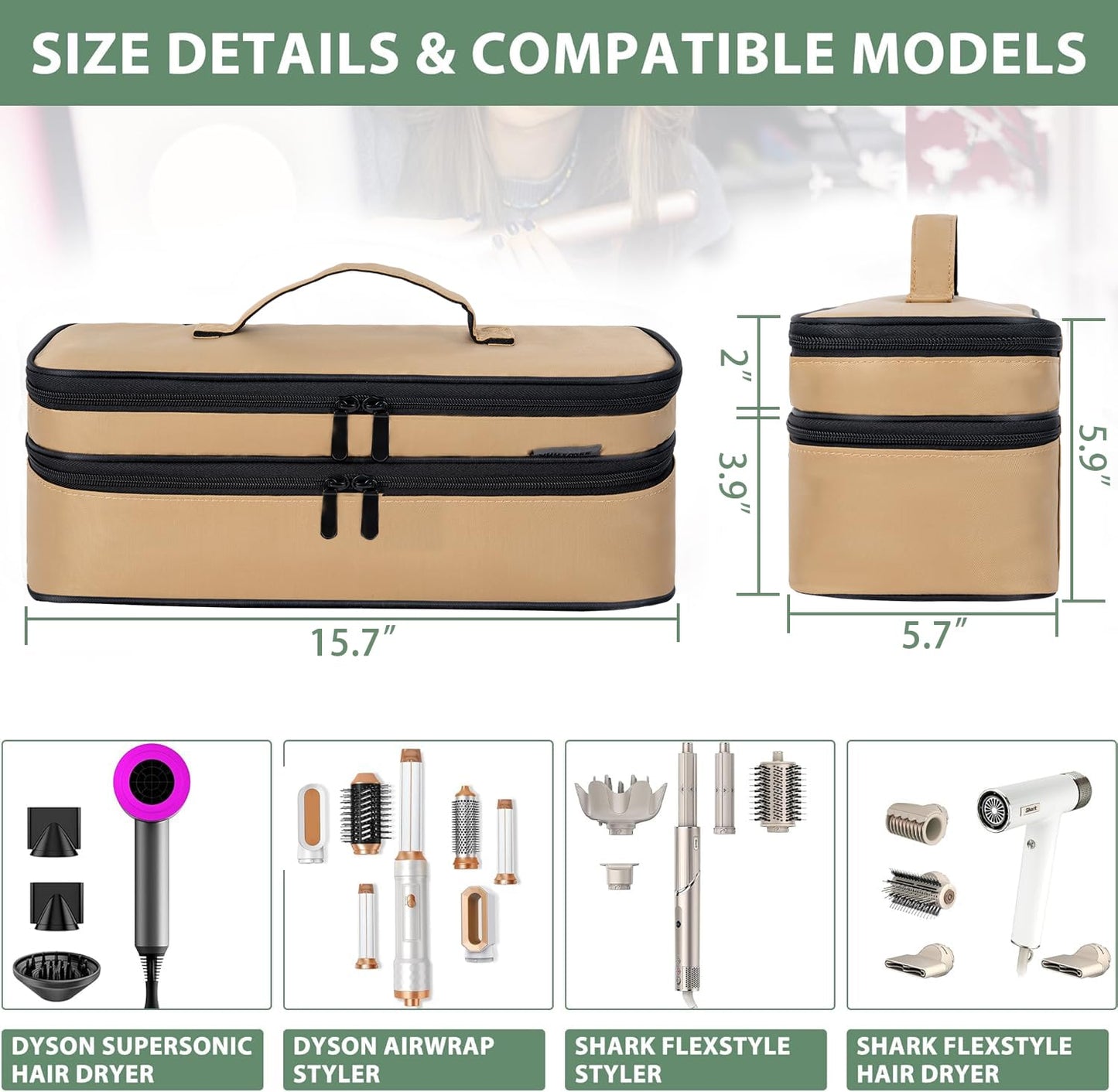 OUUTMEE travel organizer bag packed flat inside a travel suitcase illustrating compact portability