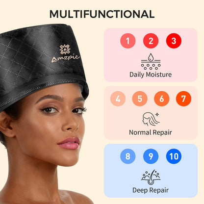 V-ORAL hair steaming hat with detachable and washable interior lining removed