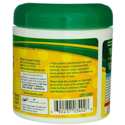 Close up of Crayola Color Bath Dropz tablets in container