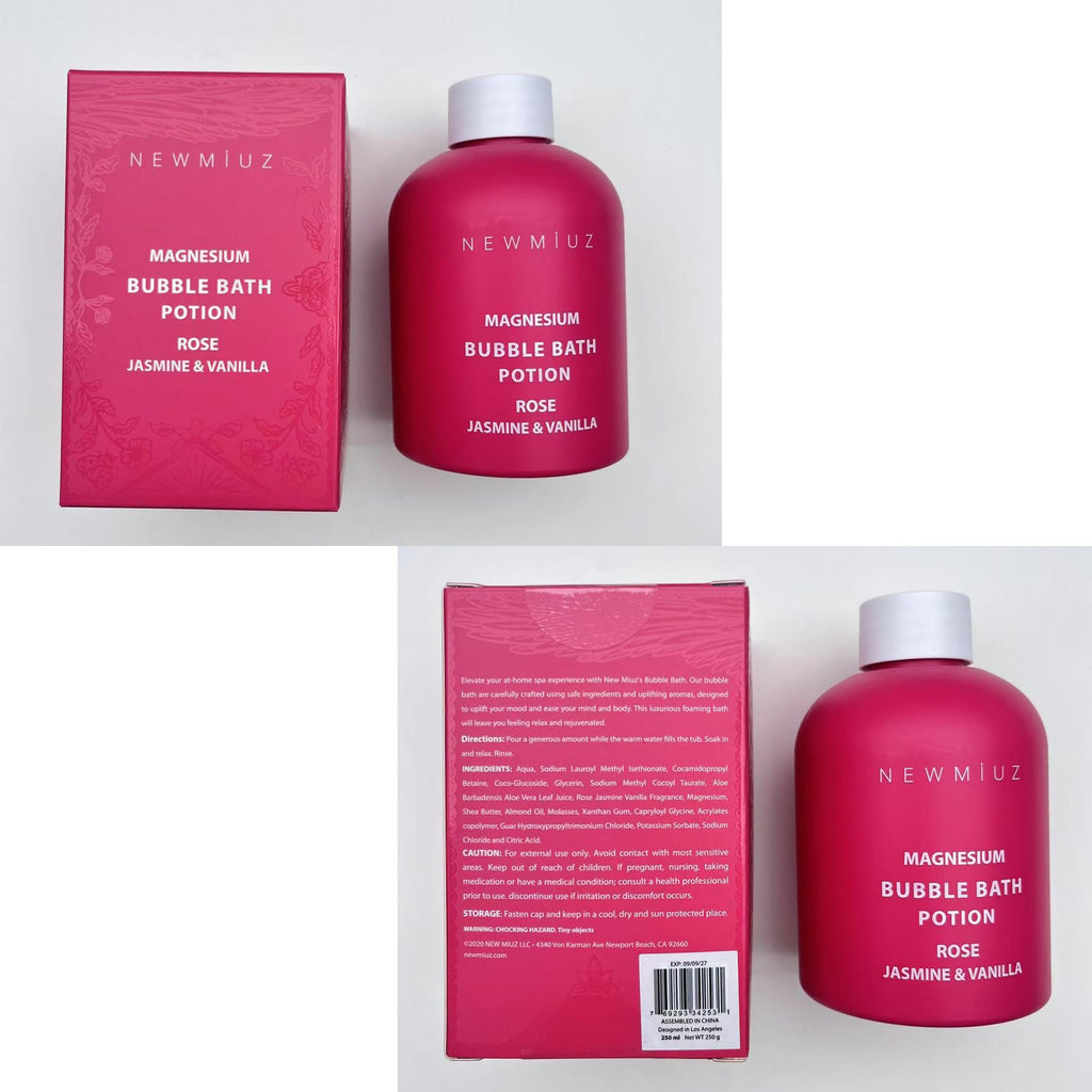 New Miuz aromatherapy bubble bath complete set view