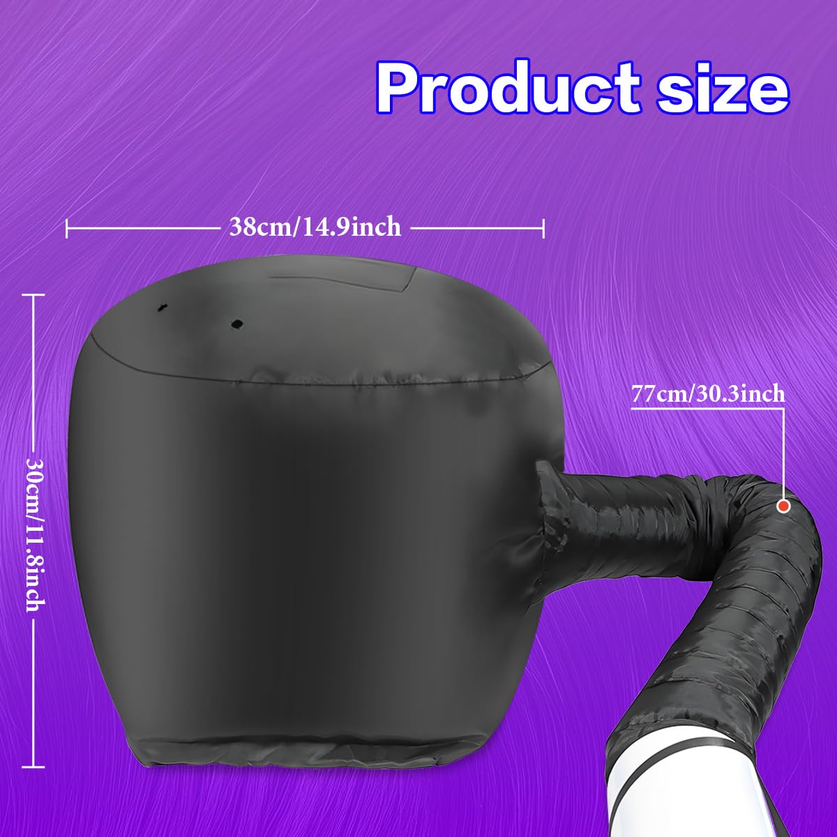 SpiralScgv deep conditioning cap folded compactly for travel and storage convenience