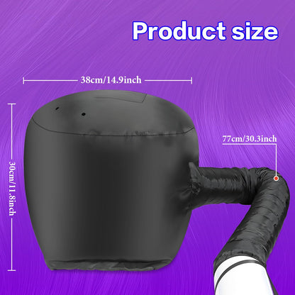 SpiralScgv deep conditioning cap folded compactly for travel and storage convenience