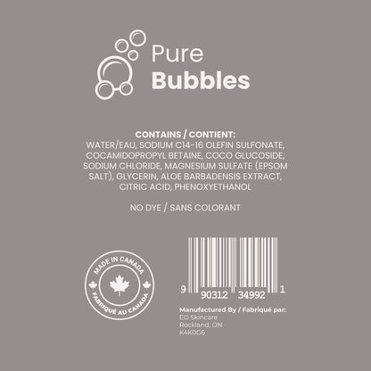 Hypoallergenic bubble bath for sensitive skin