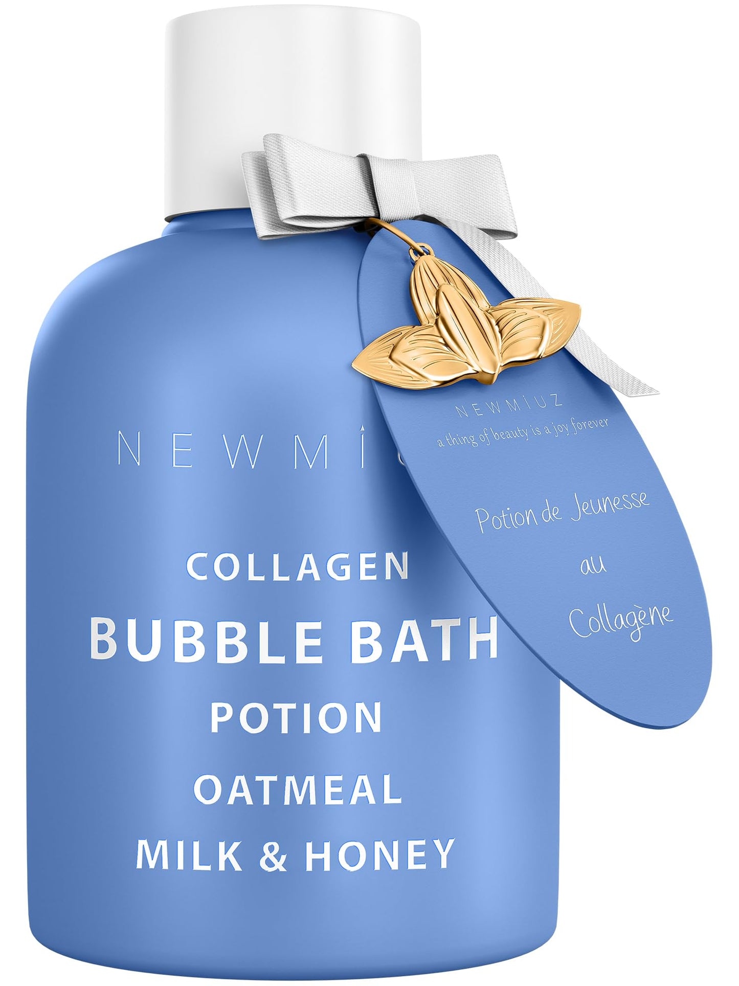 New Miuz skincare bubble bath branding and packaging.