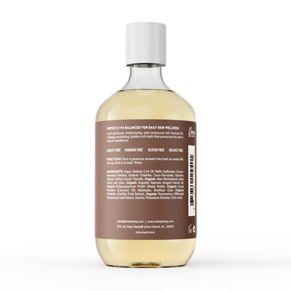 Deep Steep bubble bath seventeen fluid ounce bottle details