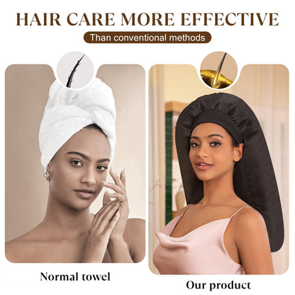Amzpic professional electric hair heating cap highlighting the waterproof inner fabric layer and premium full copper wiring