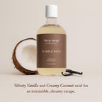 Deep Steep Vanilla Coconut Bubble Bath rich foam bubble texture