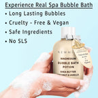New Miuz magnesium bubble bath texture and rich foam preview