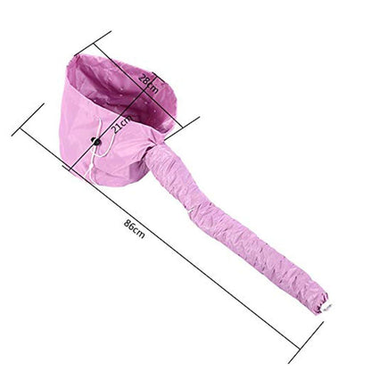 Ai Hang adjustable drawstring feature on the portable salon hair drying cap for secure fit
