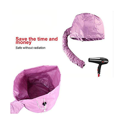 Ai Hang portable soft bonnet hair blow dryer attachment folded down compactly for travel storage