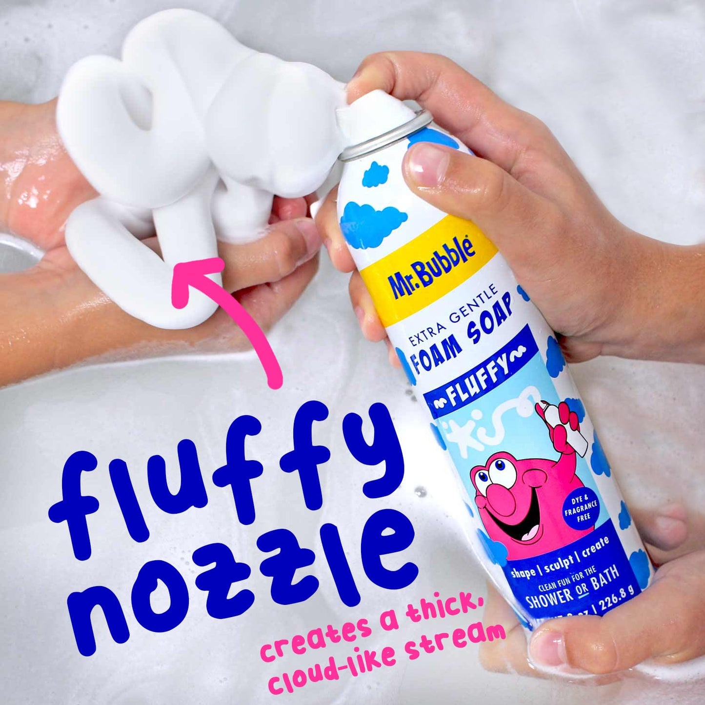 Authentic USA imported Mr. Bubble foam soap