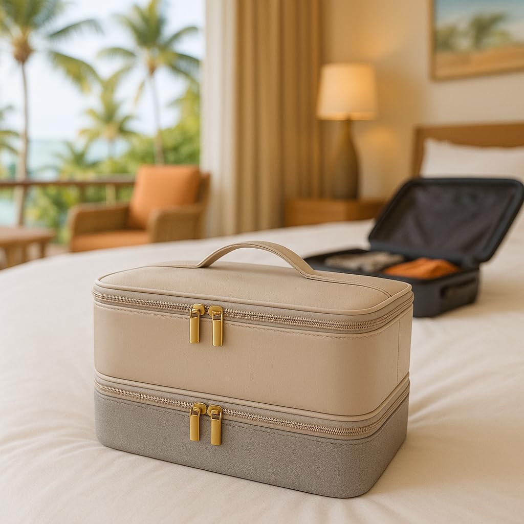 CENXI travel case zipper close up showing durable dual action heavy duty zippers.