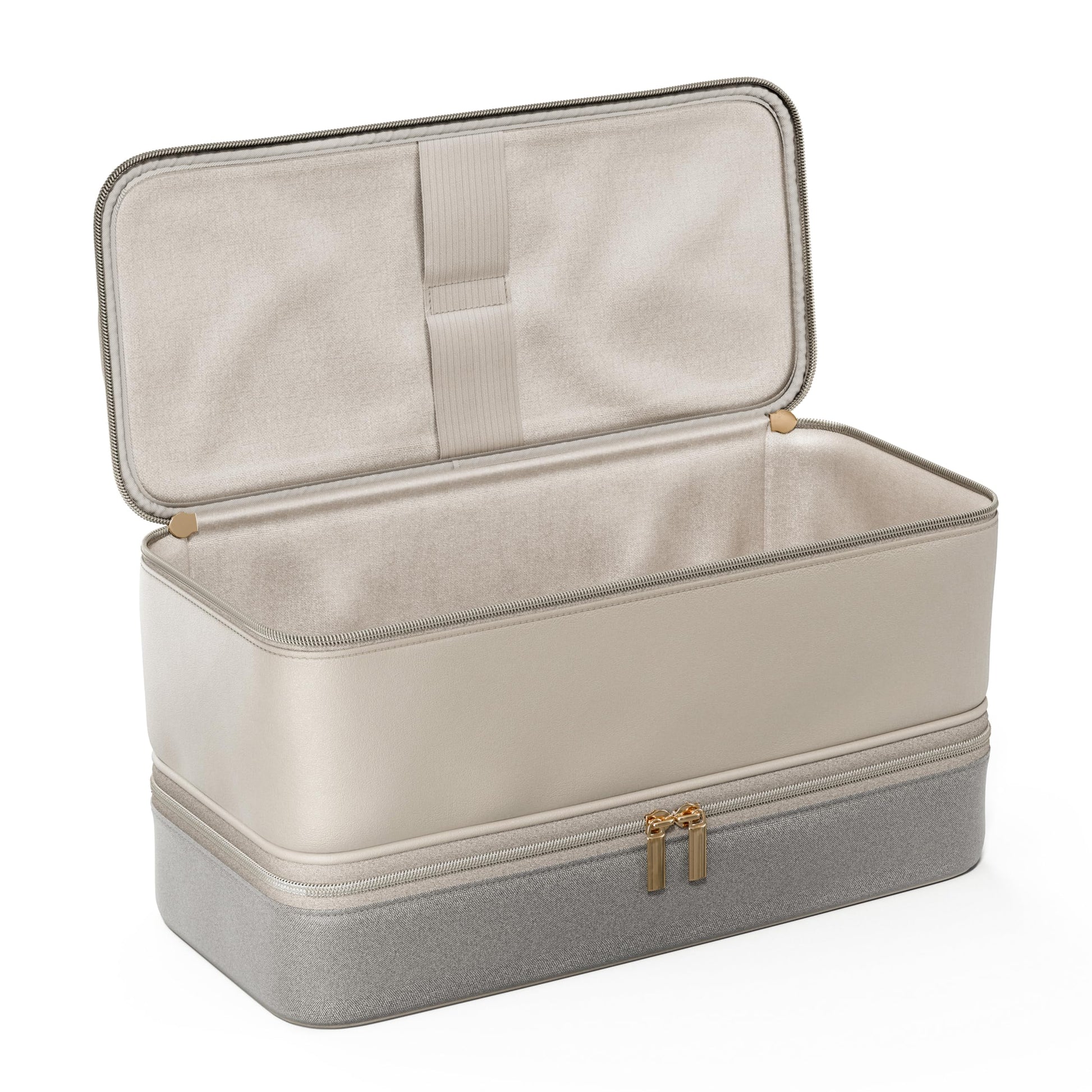 CENXI compact hair styler storage bag placed neatly inside a standard travel suitcase.