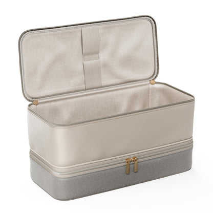CENXI compact hair styler storage bag placed neatly inside a standard travel suitcase.