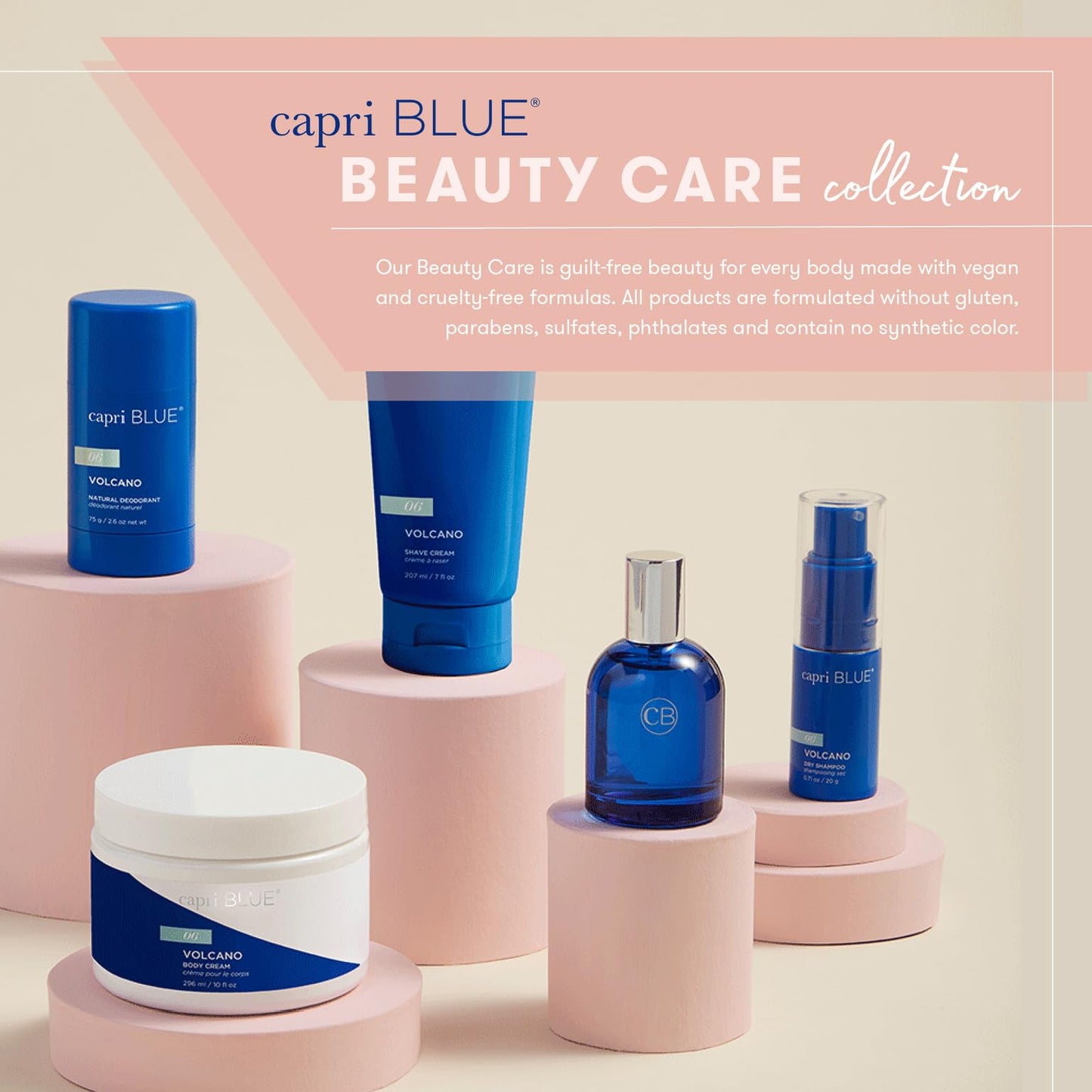 Ingredients list on Capri Blue Volcano bubble bath bottle
