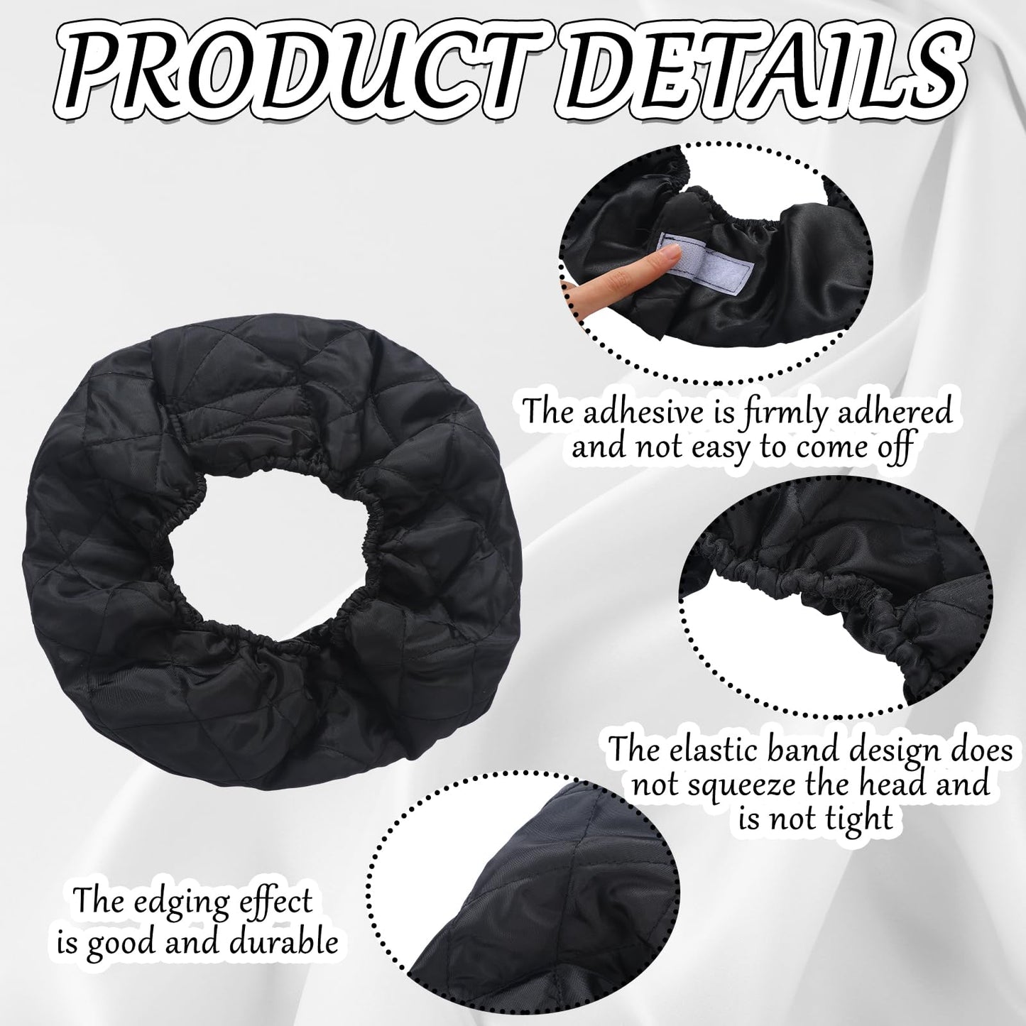 Fiwochic hair dryer shield kit showing ten disposable plastic hoods laid out neatly.