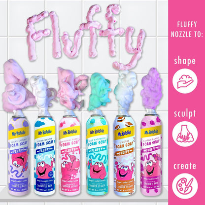 Instructions for using Mr. Bubble doodle nozzle