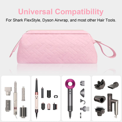 Lacdo multi styler carrying case wide open view showing internal dividers
